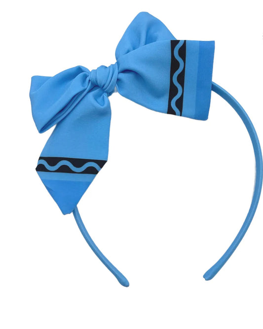 Blue Crayon Headband